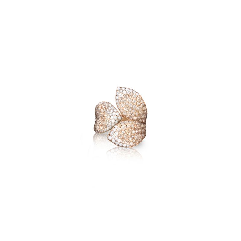 15085R | PB Giardini Segreti ring rose gold and diamonds - websho