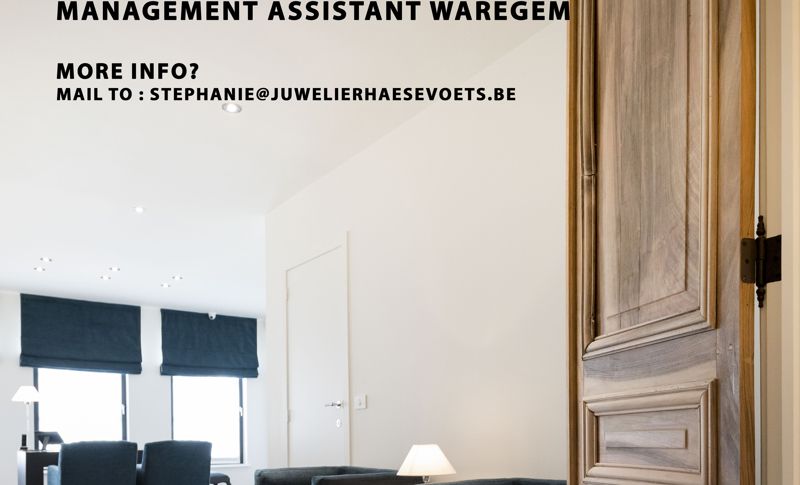 JOB OFFER - MANAGEMENT ASSISTANT WAREGEM - New - Blog