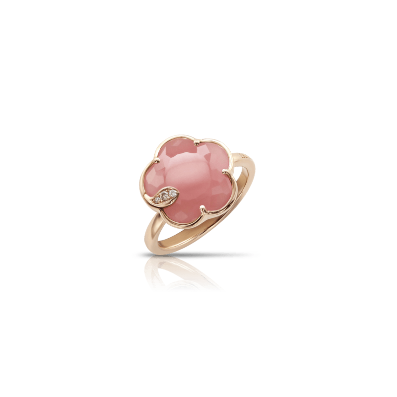 Pasquale Bruni Bon Ton Ton Jolì ring pink gold and pink chalcedony