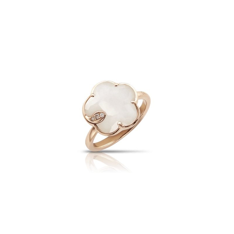 Pasquale Bruni Bon Ton Ton Jolì ring pink gold and white agate