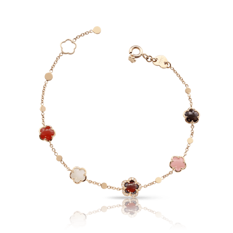 Pasquale Bruni Figlia dei Fiori bracelet in rose gold 18kt with 'Earth gems' and diamonds