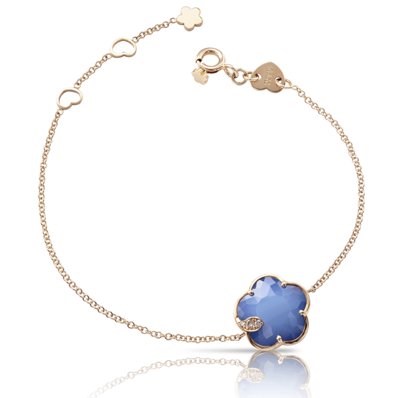 Pasquale Bruni Bon Ton Ton Jolì bracelet pink gold and white agate and lapis lazuli doublet - Webshop