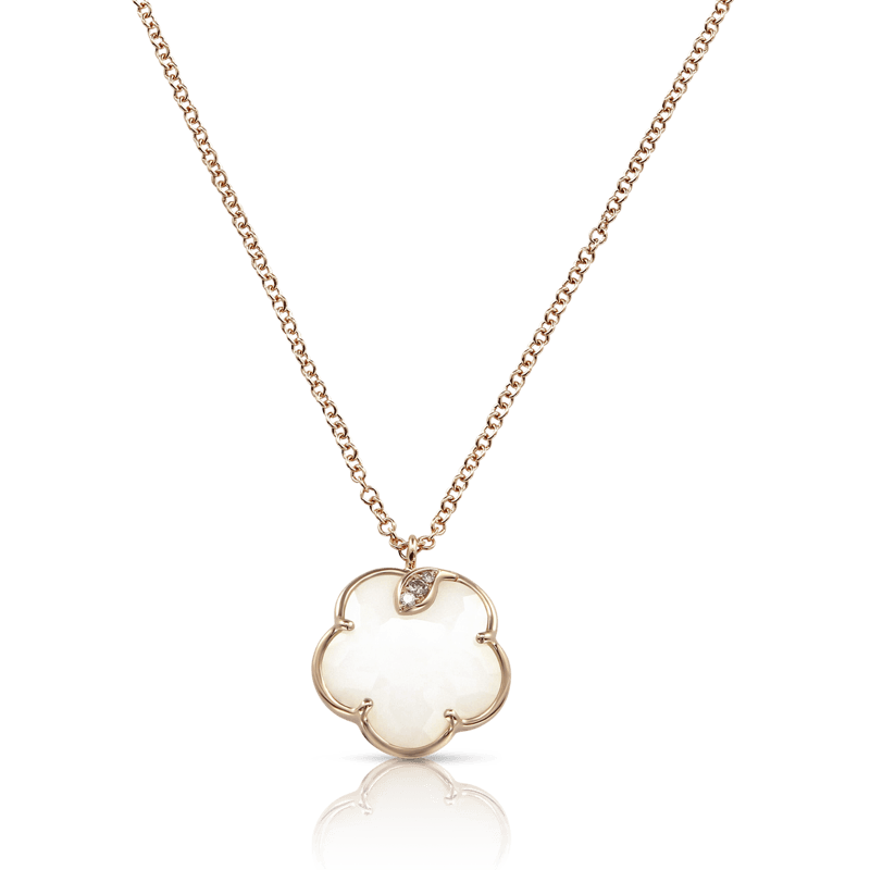 Pasquale Bruni Bon Ton Ton Jolì necklace pink gold and white agate