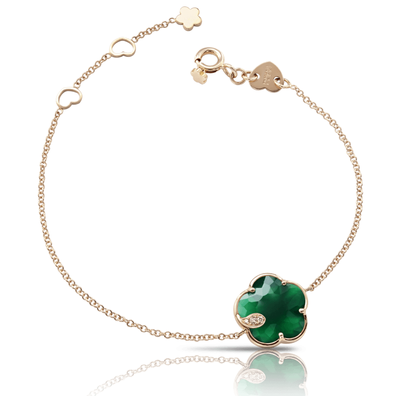 Pasquale Bruni Bon Ton Ton Jolì bracelet pink gold and green agate