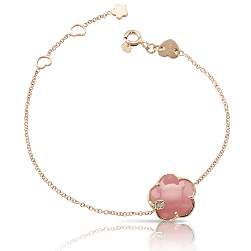 Pasquale Bruni Bon Ton Ton Jolì bracelet pink gold and pink chalcedony - Webshop
