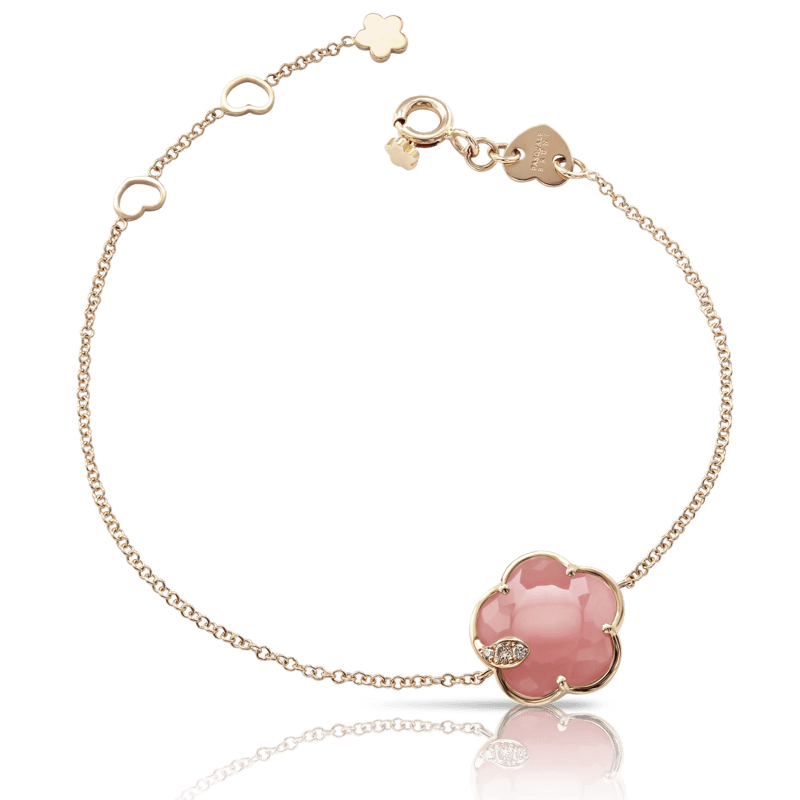 Pasquale Bruni Bon Ton Ton Jolì bracelet pink gold and pink chalcedony