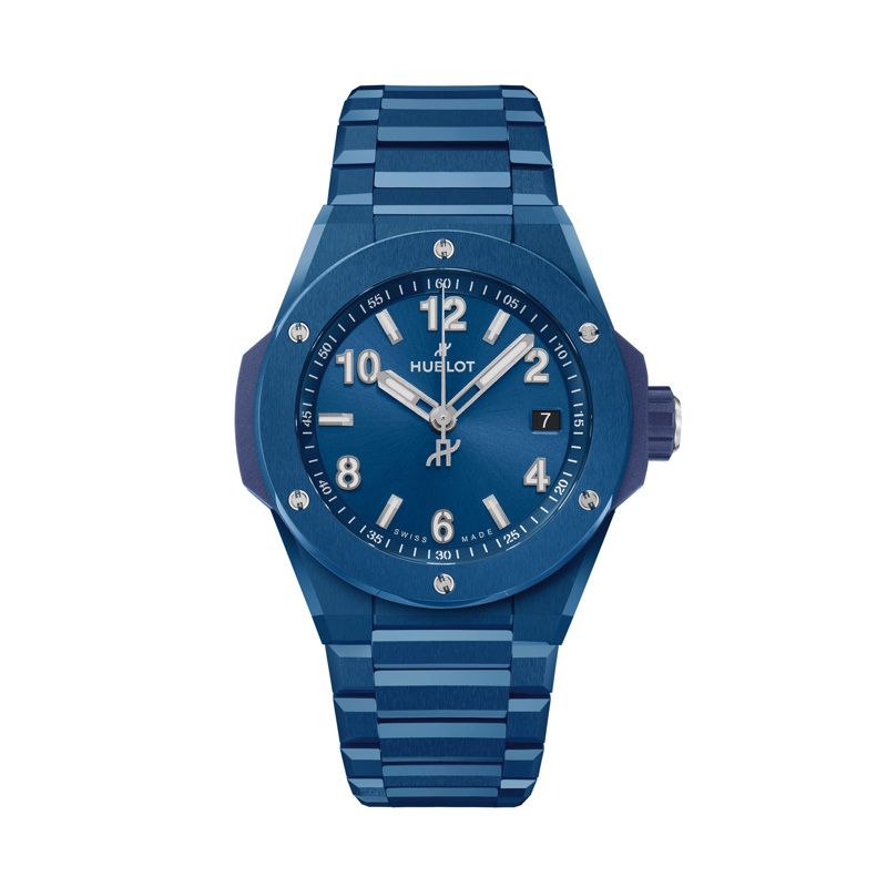 Big Bang Integrated Time Only Blue Ceramic