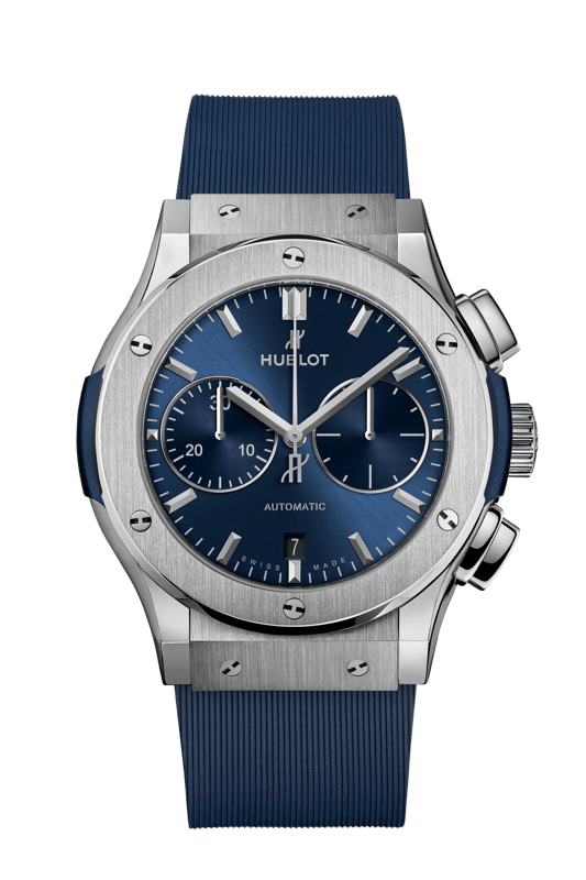 Hublot Classic Fusion Blue Chronograph Titanium