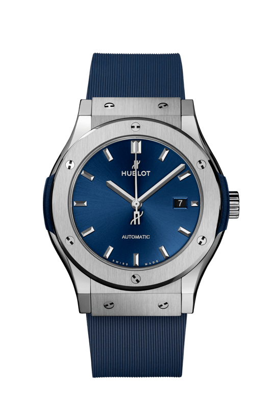 542.NX.7170.RX Hublot Classic Fusion Titanium Blue
