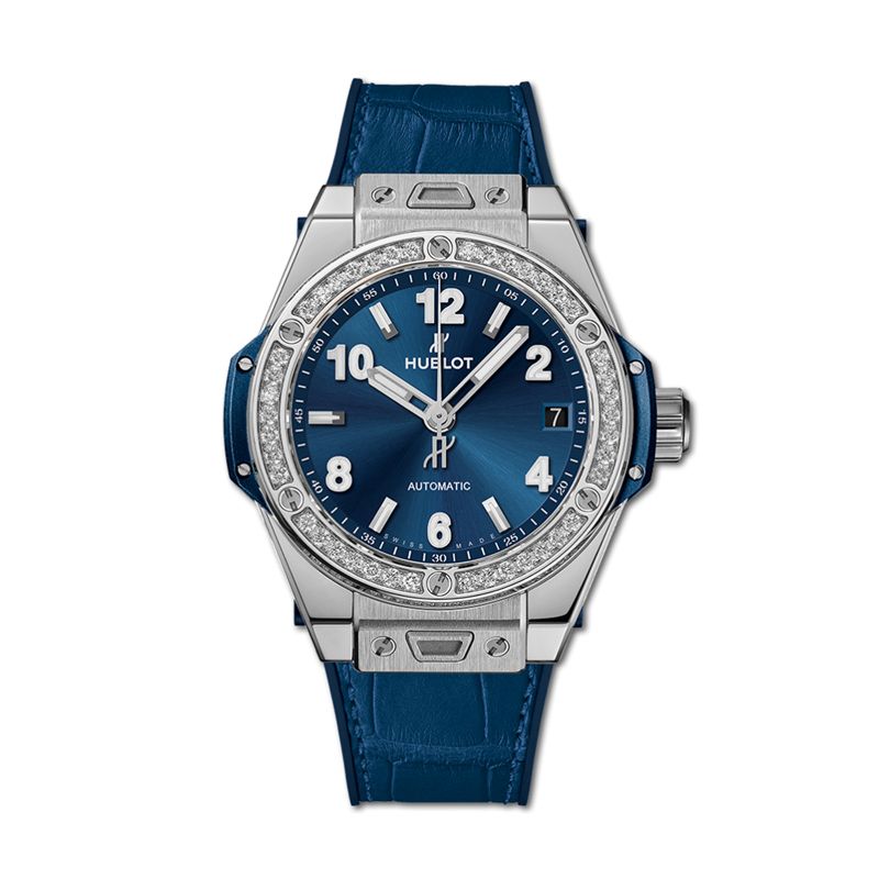 465.SX.7170.LR.1204 | Hublot Big Bang One Click Steel Blue Diamonds 