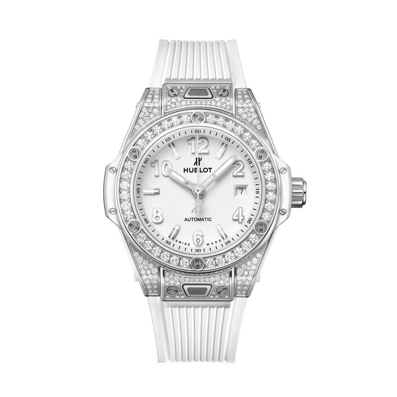 Hublot Big Bang One Click Steel White Pavé