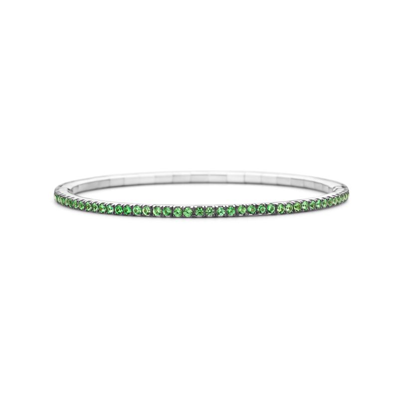 Tennis bracelet White Gold Tsavorite T2 - Jewelry - Webshop