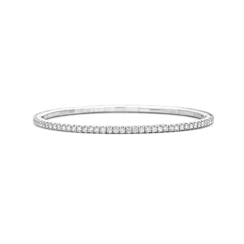 Tennis bracelet White Gold White Diamonds T2