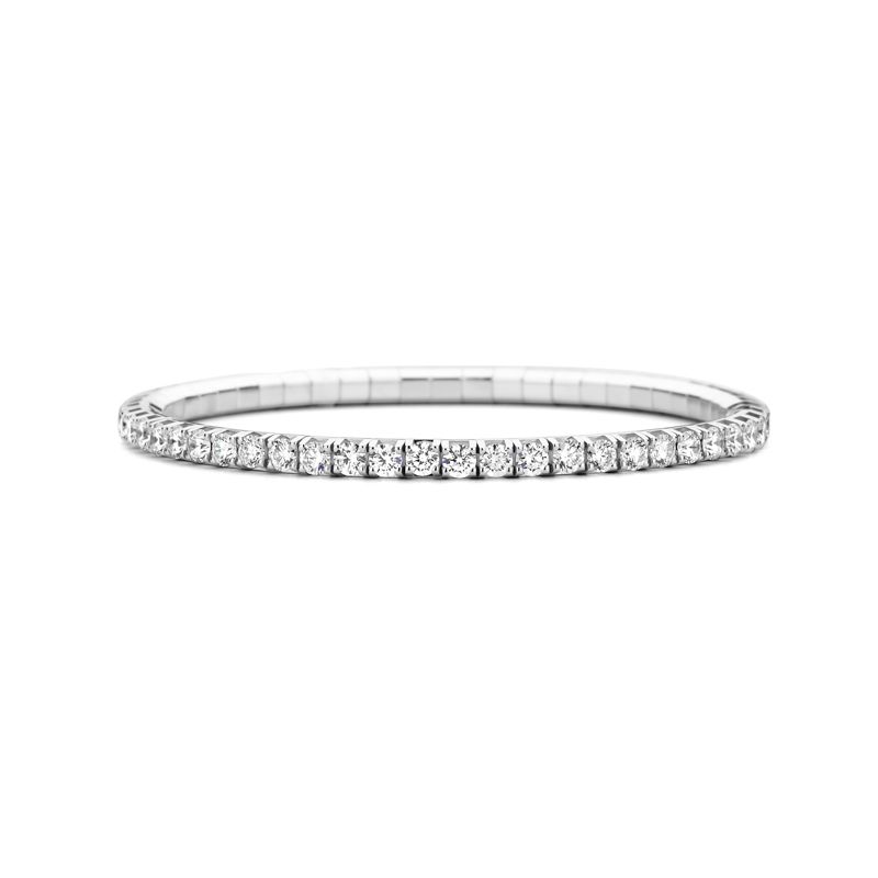 Bracelet tennis Or Blanc Diamants Blancs T5 - Bijoux - Webshop