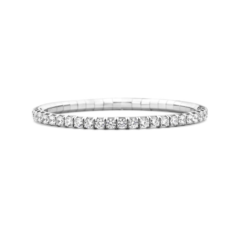 Bracelet tennis Or Blanc Diamants Blancs T7 - Bijoux - Webshop