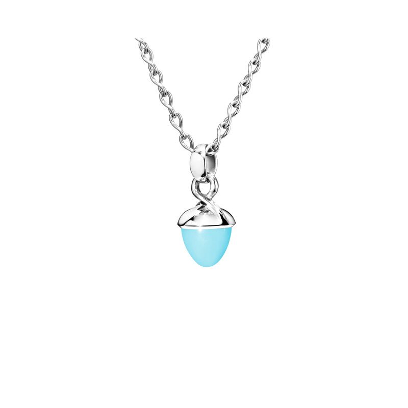 Tamara Comolli Mikado Bouquet Pendant White gold with Turquoise