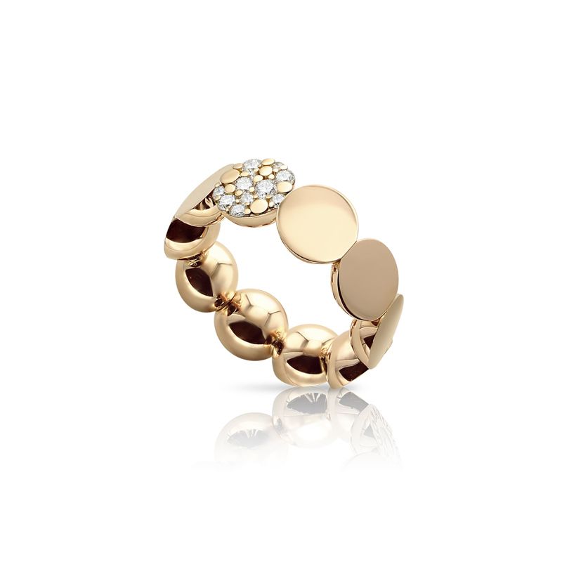 Pasquale Bruni Luce Ring rose gold with white diamonds - Webshop