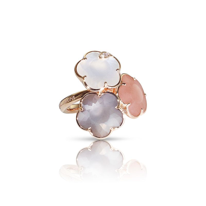 Pasquale Bruni Ton Joli Bouquet Lunaire Ring rose gold with moon gems