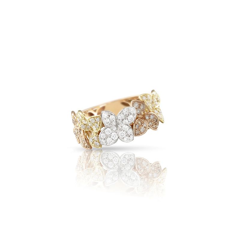 Pasquale Bruni Ama Ring tricolor with white diamonds - Webshop