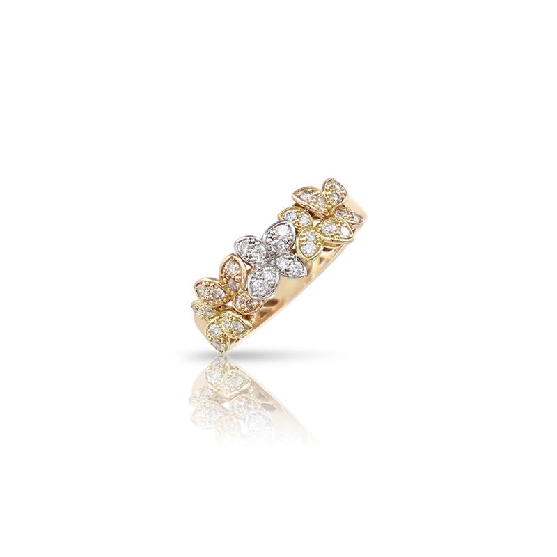 Pasquale Bruni Ama ring tricolor and white diamonds - Webshop
