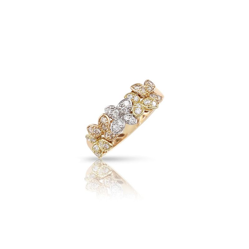 Pasquale Bruni Ama Ring tricolor with white diamonds