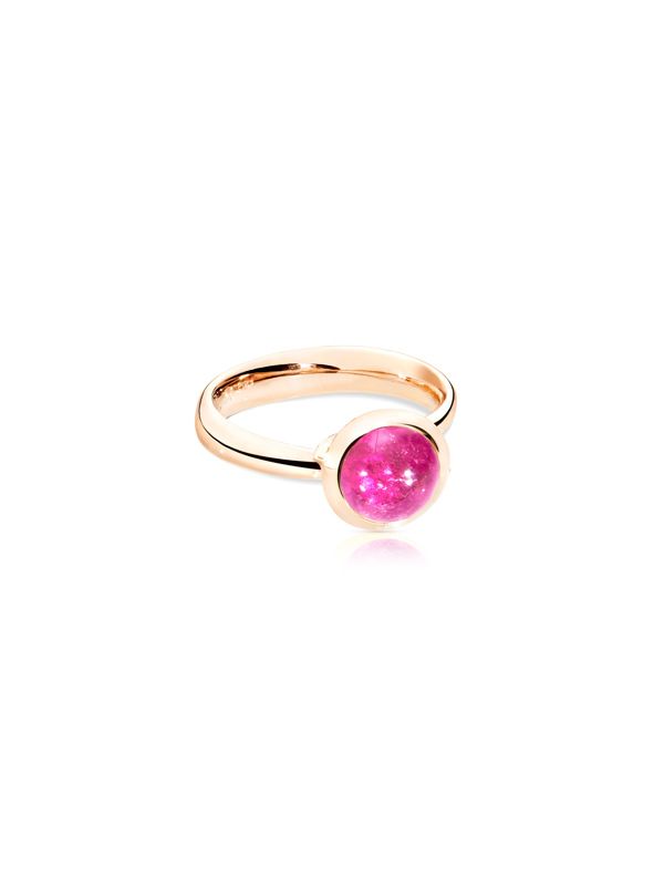 Tamara Comolli Bouton ring small rose gold with moonstone 