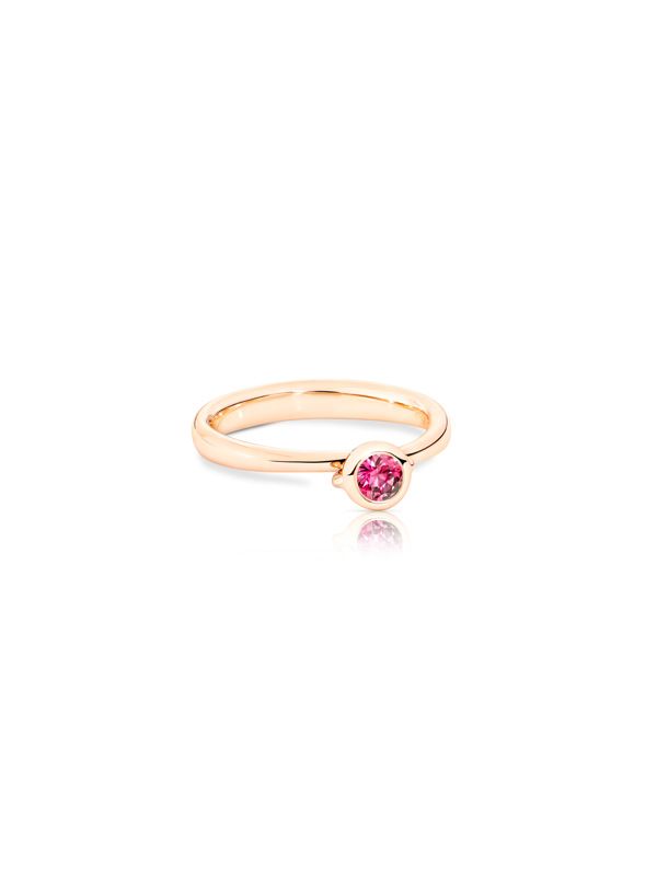 Tamara Comolli Bouton ring solitaire rose gold with moonstone