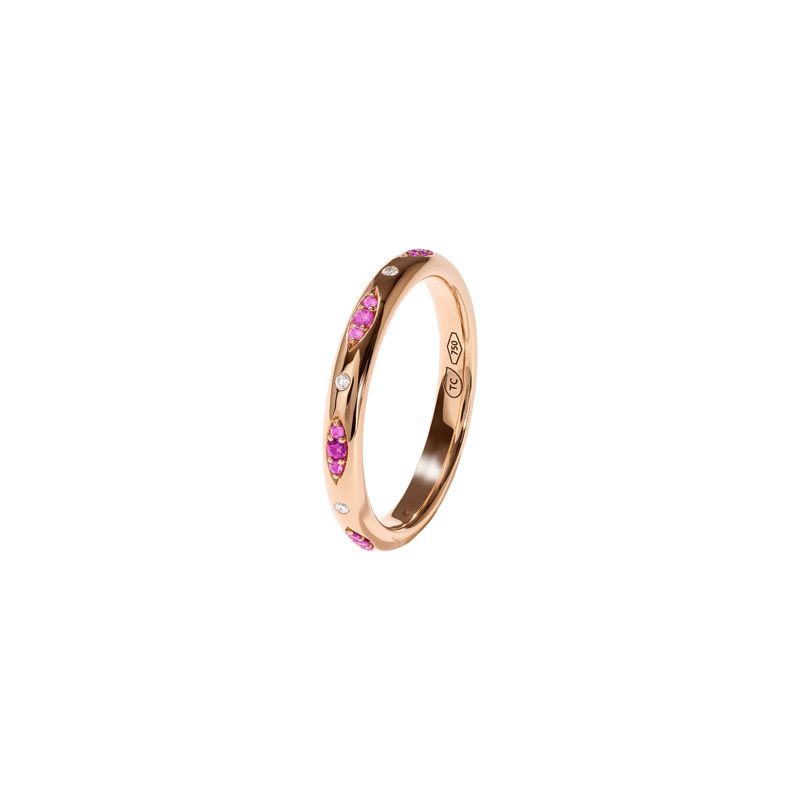 Tamara Comolli Gypsy Ring rose gold with sapphire