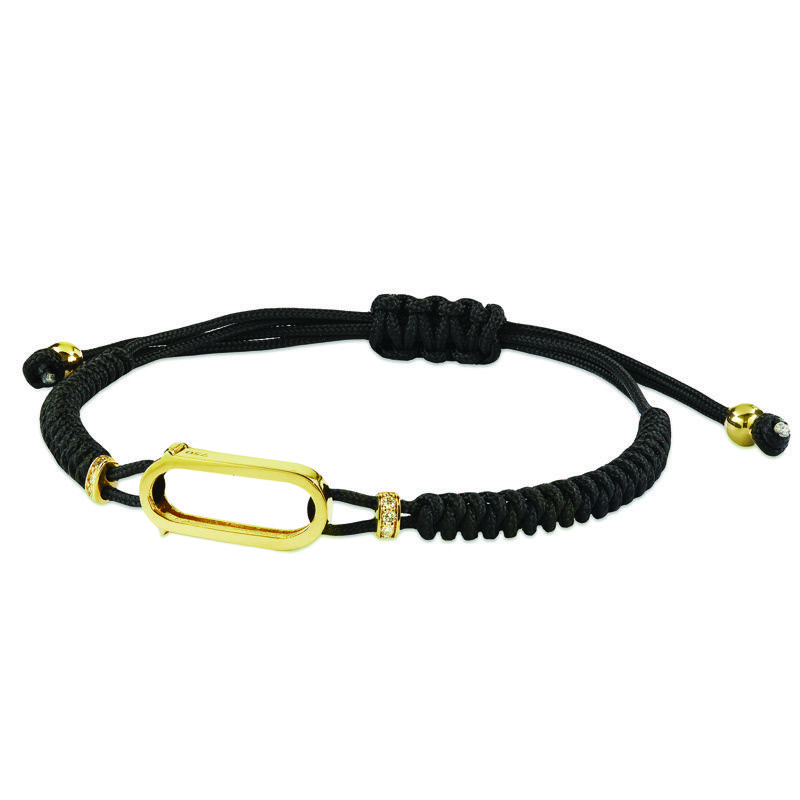 RF Jewels Iconic Motion Textile Gold Bracelet 3T Or Jaune