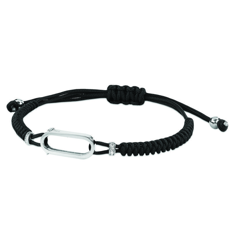 RF Jewels Iconic Motion Textile Gold Bracelet 3T Or Blanc