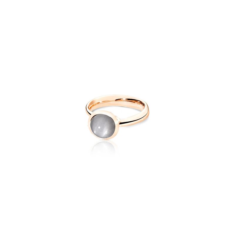 Tamara Comolli Bouton ring small rose gold with moonstone 