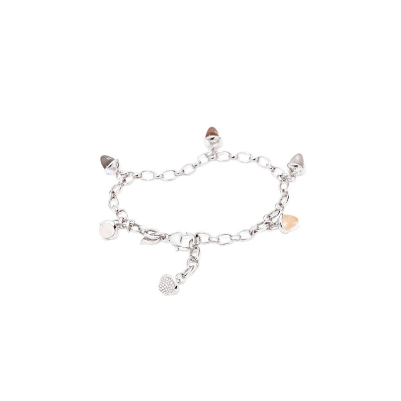 Tamara Comolli Mikado bracelet white gold with diamonds and gems