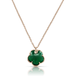 Pasquale Bruni Bon Ton Ton Jolì necklace pink gold and green agate