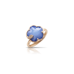 Pasquale Bruni Bon Ton Ton Jolì ring pink gold and white agate and lapis lazuli doublet