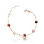 Pasquale Bruni Figlia dei Fiori Bracelet rose gold with earth gems and diamonds