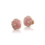 Pasquale Bruni Bon Ton Ton Jolì earrings pink gold and pink chalcedony