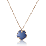 Pasquale Bruni Bon Ton Ton Jolì necklace pink gold and white agate and lapis lazuli doublet