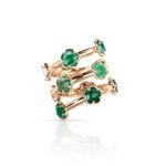 Pasquale Bruni Figlia Dei Fiori Ring rose gold with gems