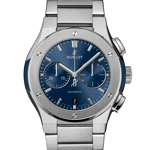 Hublot Classic Fusion Blue Chronograph Titanium Bracelet