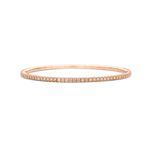 Bracelet tennis Or Rose Diamants Bruns T1