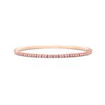 Tennis bracelet Rose Gold Pink Sapphires T2