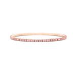 Bracelet tennis Or Rose Saphir Rose T2