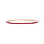 Bracelet tennis Or Rose Rubis T2