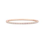 Tennis bracelet Rose Gold White Diamonds T2