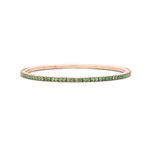 Tennis bracelet Rose Gold Tsavorite T2