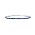 Tennis Bracelet Witgoud Blauwe Saffier T2