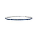 Tennis bracelet White Gold Blue Sapphires T2