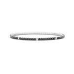 Tennis bracelet White Gold Black & White Diamonds T3