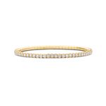 Tennis bracelet Yellow Gold White Diamonds T4