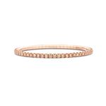 Tennis Bracelet Roségoud Bruine Diamant T5